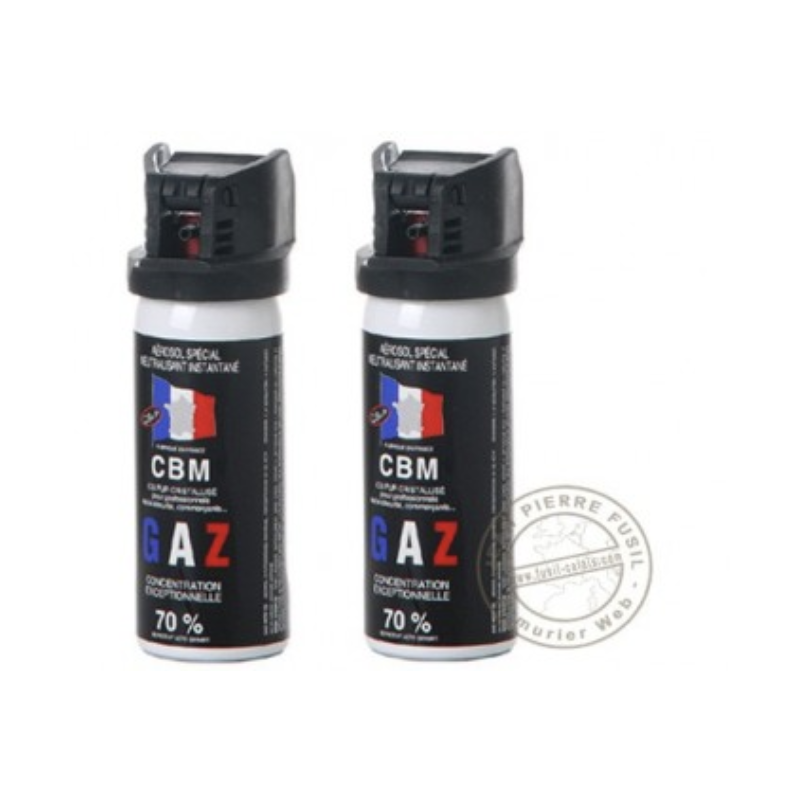 bombes lacrymogènes gaz cs 50 ml