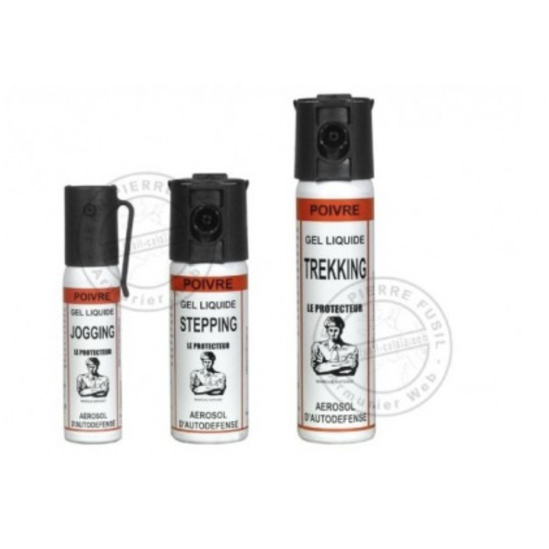 Pack x3 bombe lacrymogène poivre 50 ml - Roumaillac