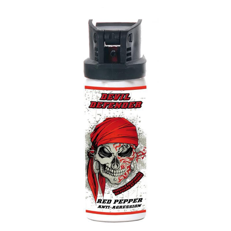 bombe de défense au poivre devil defender 50ml