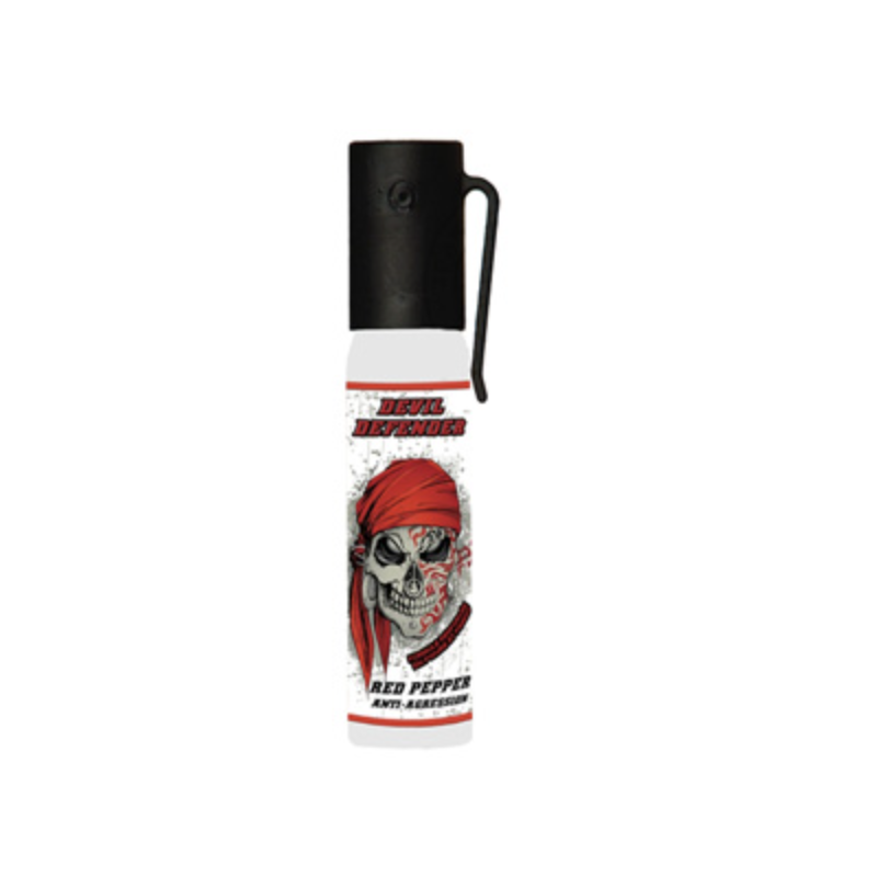 bombe de défense au poivre devil defender 25ml